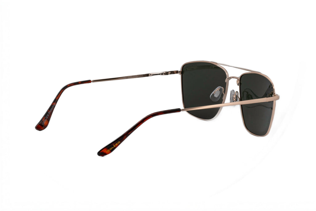 Boléro Kaelix — Square Aviator Polarized Sunglasses, Mirrored