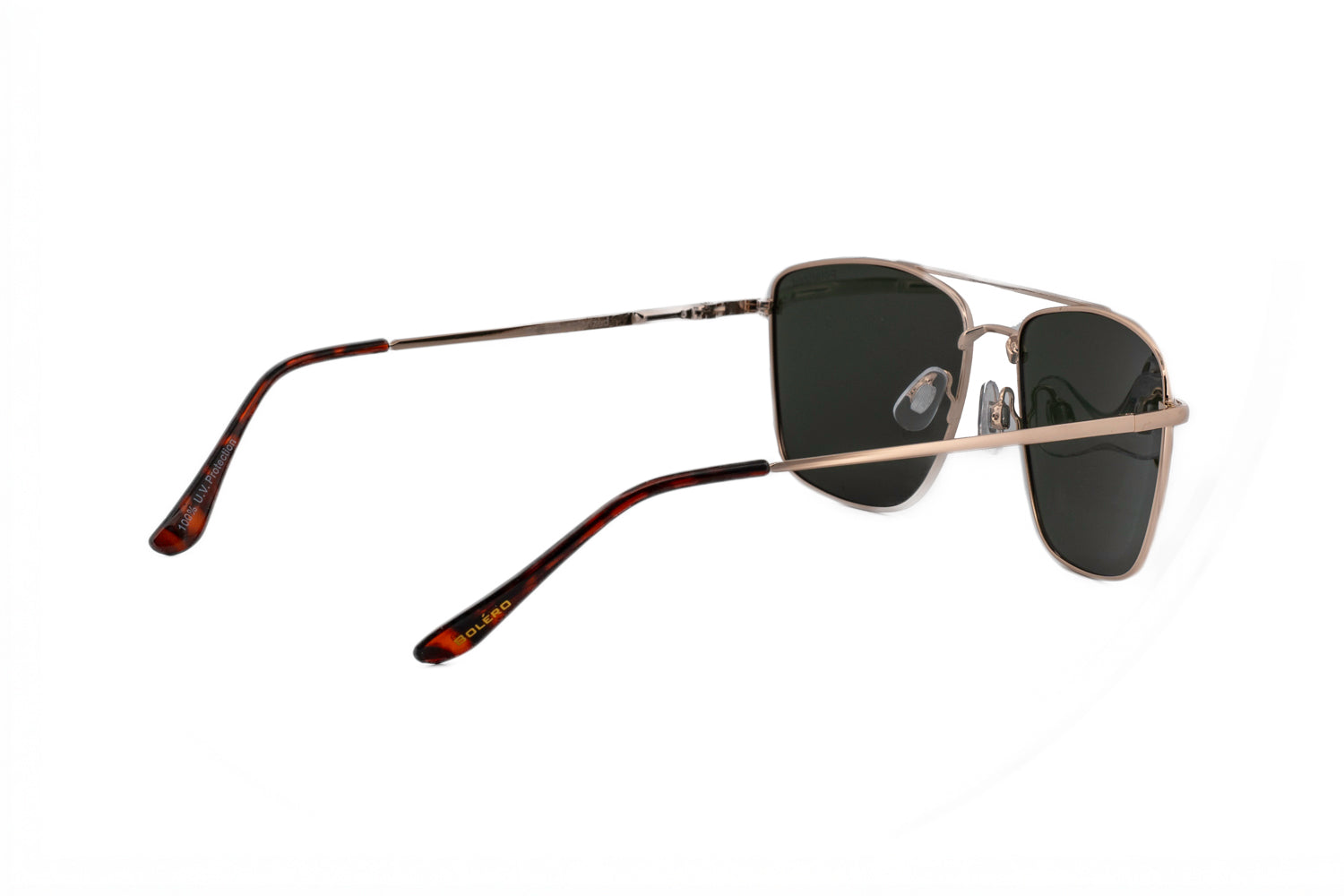 Boléro Kaelix — Square Aviator Polarized Sunglasses, Mirrored