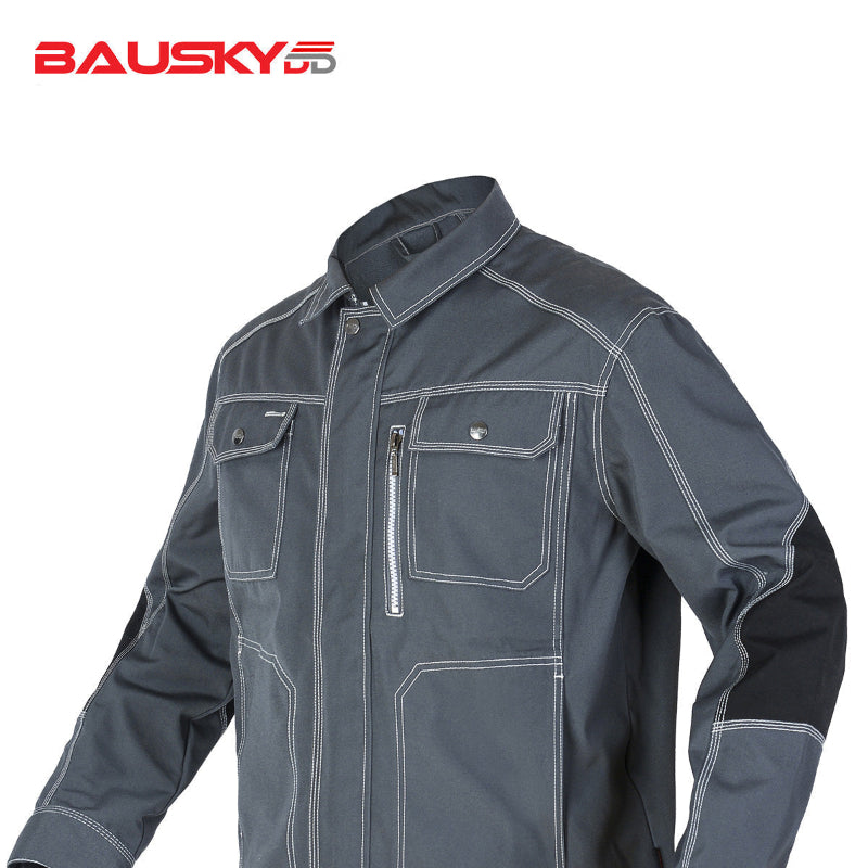 Work Jacket – Durable Cargo Style with Utility Pockets & Zip Chest Pocket– Bauskydd [B212]-0