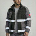 Work Jacket – Reflective Stripes, Badge Pocket & Utility Storage – Bauskydd [B232]-0