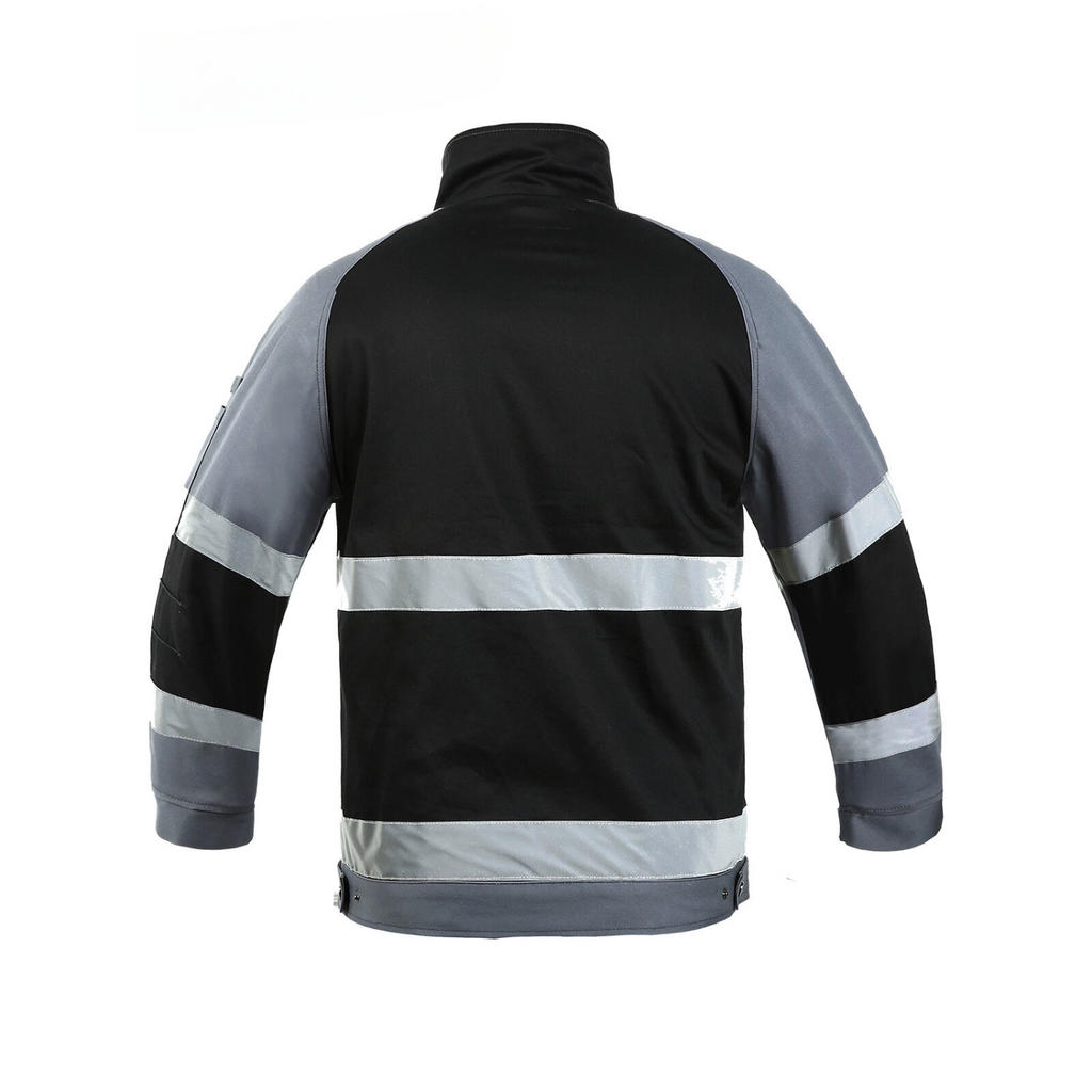 Work Jacket – Reflective Stripes, Badge Pocket & Utility Storage – Bauskydd [B232]-3