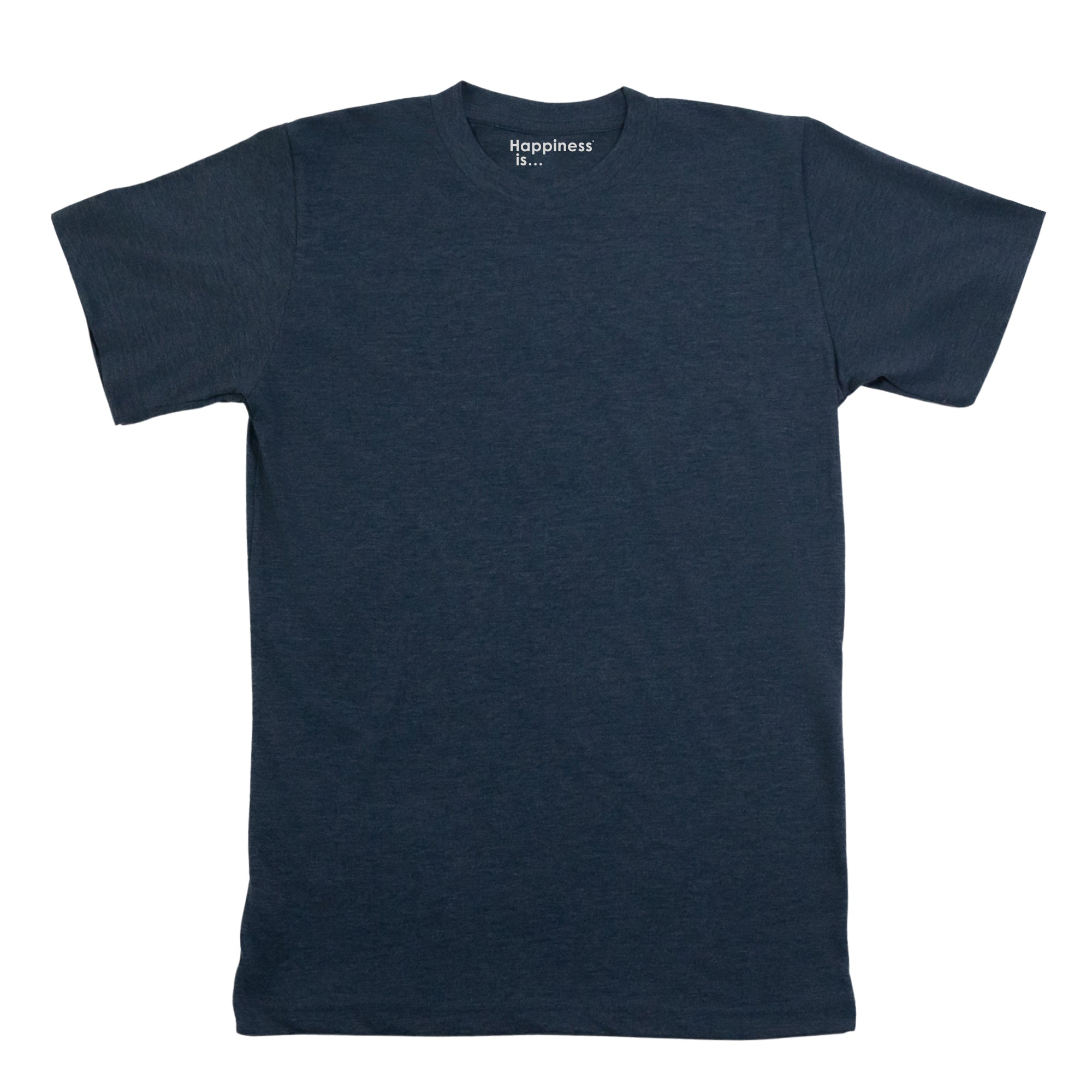 Men's Plain T-shirt, Heather Navy