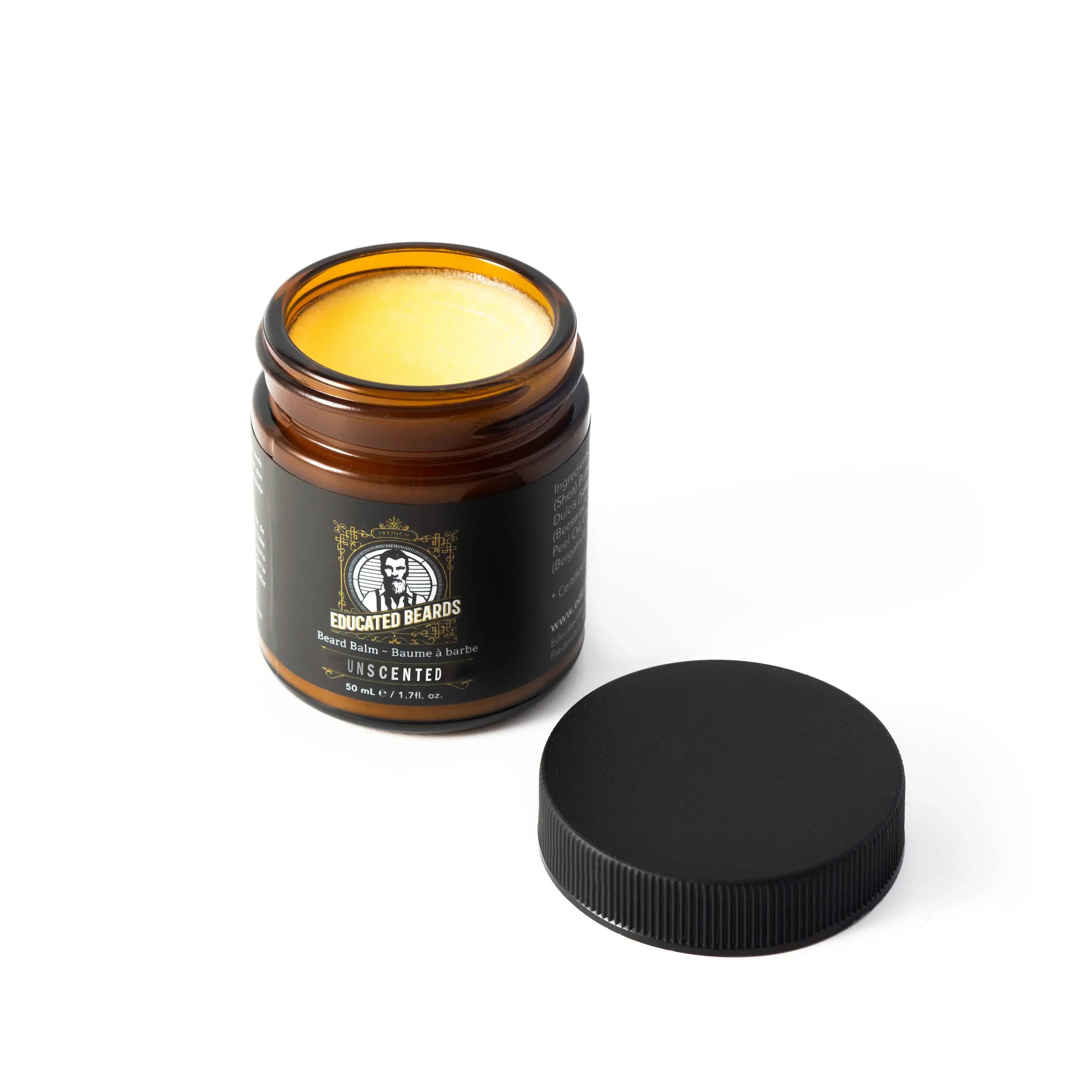 Educated Beards Organic Beard Balm - Unscented / Bare, 50ml